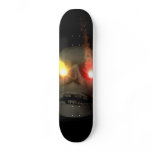 Crâne aux yeux fluo - skateboards