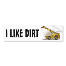 Crane Construction Equipment Bumper Sticker I