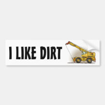 Crane Construction Equipment Bumper Sticker I