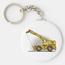 Crane Construction Equipment Key Chain