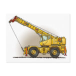 Crane Construction Equipment Post Card