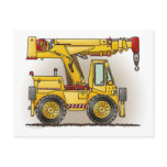 Crane Truck Post Card postcards