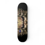 Crânes aux yeux fluo - skateboards