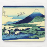 Cranes by Hokusai Mousemat mousepads