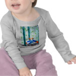 cranes in winter t-shirts