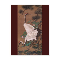 Cranes, Watanabe Shuseki (渡辺秀石) Postcards