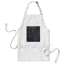 Cranked Stripes (Black minimalism) Aprons