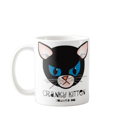 cranky kitty mugs by UBlarkeyU