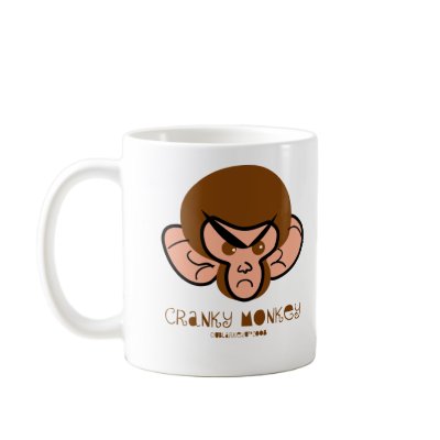 cranky monkey mug by UBlarkeyU