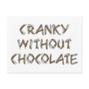 Cranky without Chocolate postcards