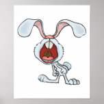 cranky yelling rabbit print