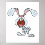 cranky yelling rabbit print