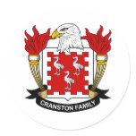 Cranston Family Crest stickers