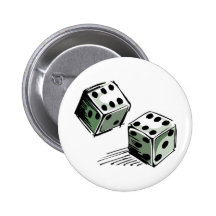 Craps Dice High Roller Gambling Button