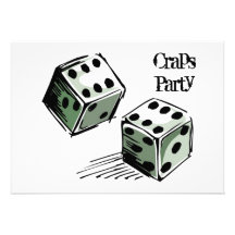 Craps Party Invitation