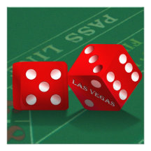 Craps Table & Las Vegas Dice Invitations