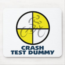 CRASH TEST DUMMY - bike Mousepads