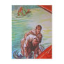 Crashed Aircraft Rescue Postcard