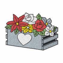 Crate with flowers