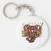 Crawfish Band Key Chain