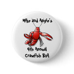 Crawfish Boil Party Pin buttons