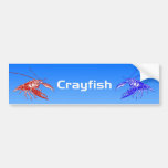 crawfish red&blue (crayfish) バンパーステッカー