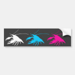 crawfish's　silhouette バンパーステッカー