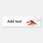 crayfish's silhouette (Gradation) バンパーステッカー