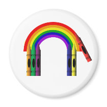 Crayon Colour a Rainbow Magnet