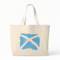 Crayon Saltire Canvas Bag