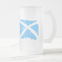 Crayon Saltire Mugs