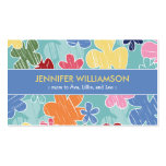 Crayon Sketch Mummy Calling Card (blue) Business Card Template