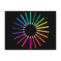 Crayons postcards