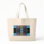 craziness in blue and pink canvas bags