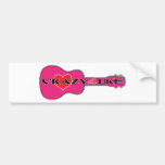 Crazy 4 Uke Bumper Sticker