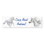 Crazy About Arabians Bumper Sticker bumper stickers