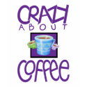 Crazy about Coffee purple Kids T-shirt