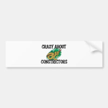 Crazy About Constrictors Bumper Sticker