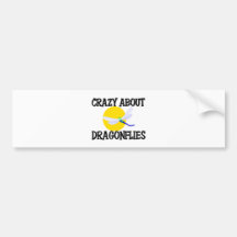 Crazy About Dragonflies Bumper Stickers