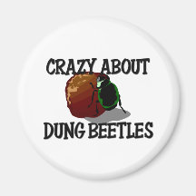Crazy About Dung Beetles Fridge Magnets