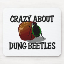 Crazy About Dung Beetles Mousepad