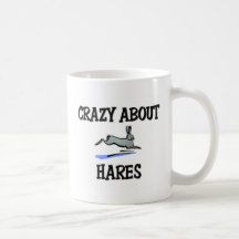 Crazy About Hares Coffee Mugs
