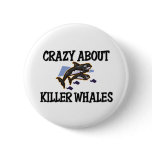 Crazy About Killer Whales buttons