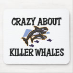 Crazy About Killer Whales mousepads