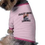 Crazy About Lemurs pet clothing