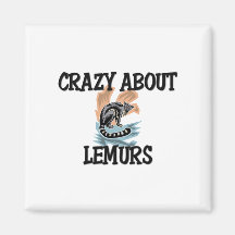 Crazy About Lemurs Refrigerator Magnets