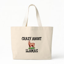 Crazy About Llamas Tote Bag