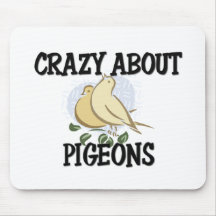 Crazy About Pigeons Mouse Mats