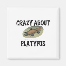 Crazy About Platypus Fridge Magnets