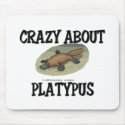 Crazy About Platypus mousepads